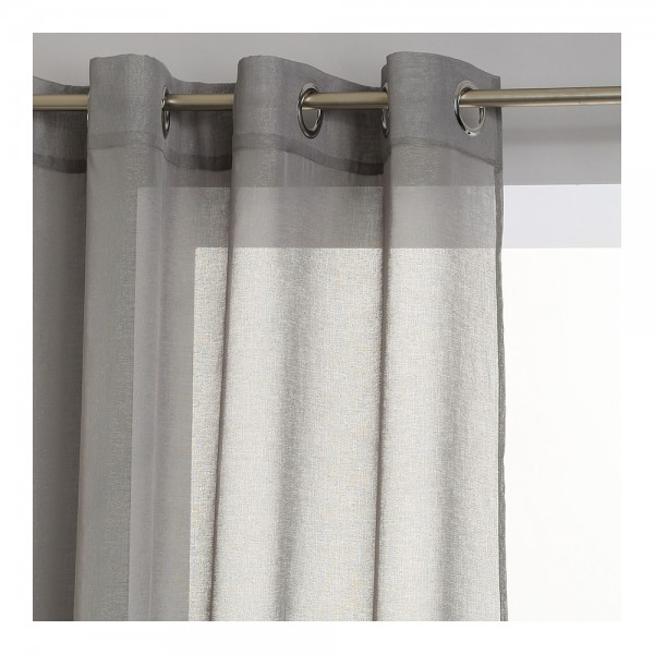 Visillo con ollaos color vison 140 x 240 cm