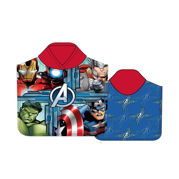Poncho de playa infantil 55 x 110 cm avengers