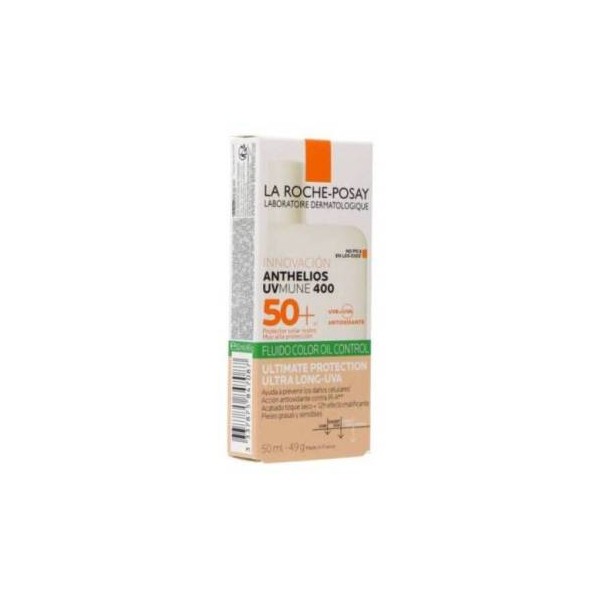 La Roche-Posay Anthelios Uvmune 400 Oil Control Fluido Spf50+ con Color 50ml