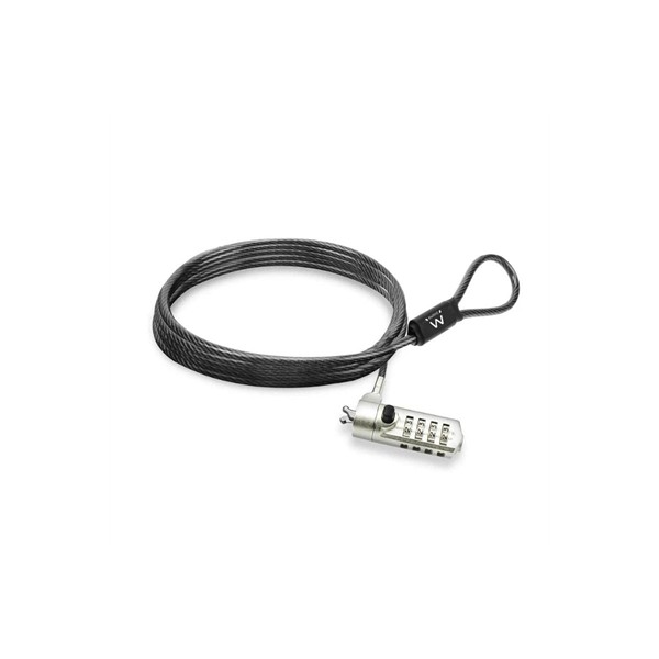 Ewent candado para portátil con combinación wedge