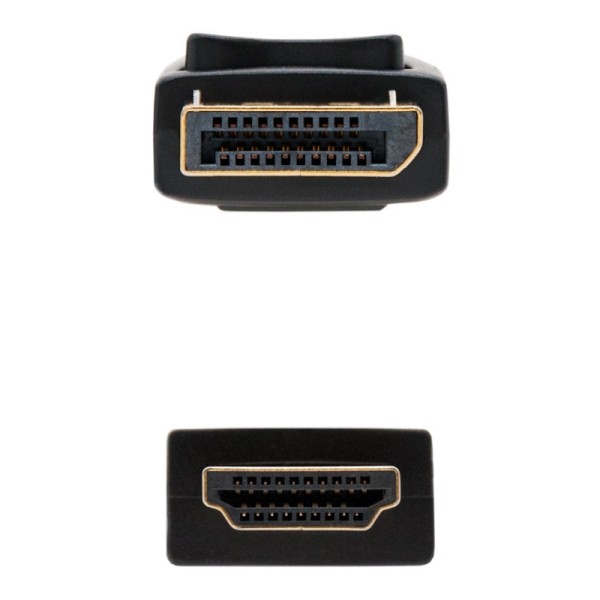 Nanocable cable conversor dp a hdmi 3 m negro