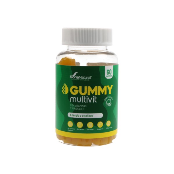 Gummy Multivit Sabor Limon 60 Gummies Soria Natu