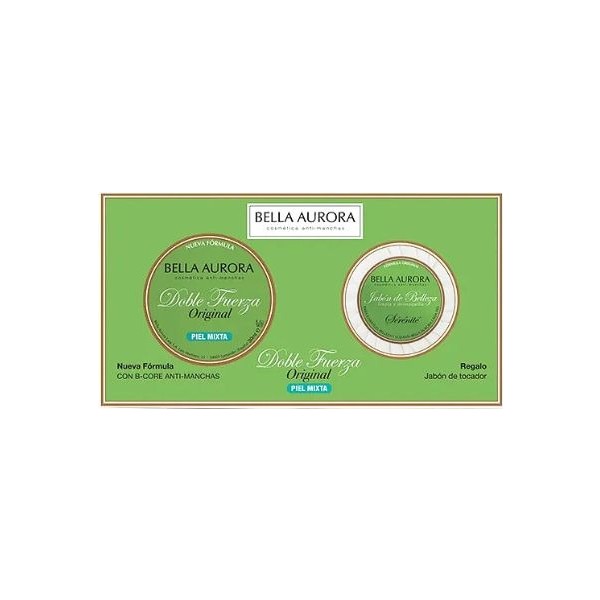 Bella aurora crema doble fuerza piel mixta + jabón de belleza REGALO