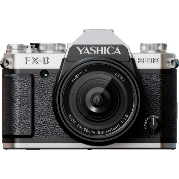 Yashica fx-d 300 silver / cámara de simulación de película digital