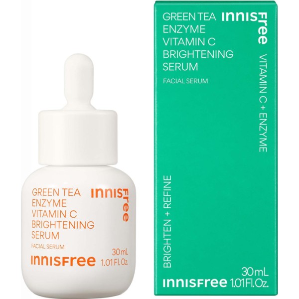 Innisfree green tea enzyme vitamin-c brightening facial serum 30ml