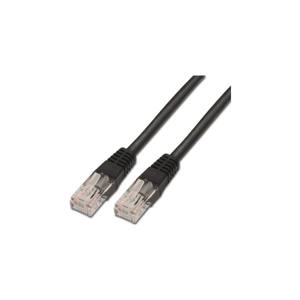 Aisens latiguillo rj45 cat.6 utp awg24 negro 1.0m