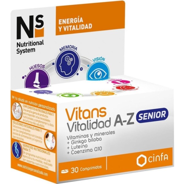 NS Vitans Vitalidad Az Senior 30 Comprimidos